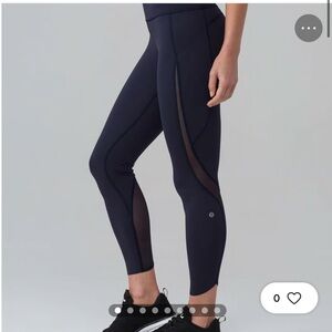 Lululemon Pace Perfect 7/8 Tight (25") Navy Size 8